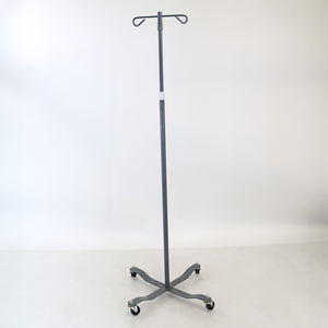 Rolling Aluminum Intravenous Stand IV Pole Adjustable Drip Bag Holder 4-Wheels