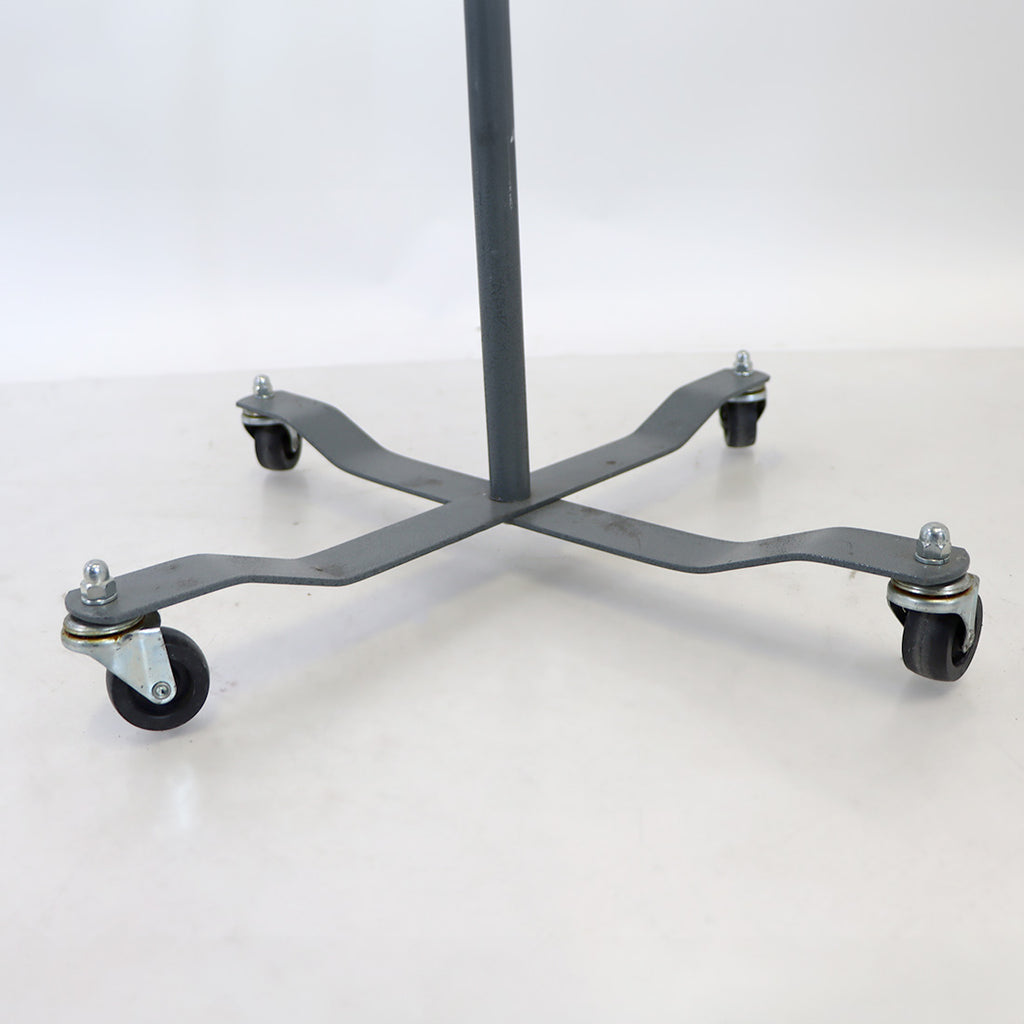Rolling Aluminum Intravenous Stand IV Pole Adjustable Drip Bag Holder 4-Wheels