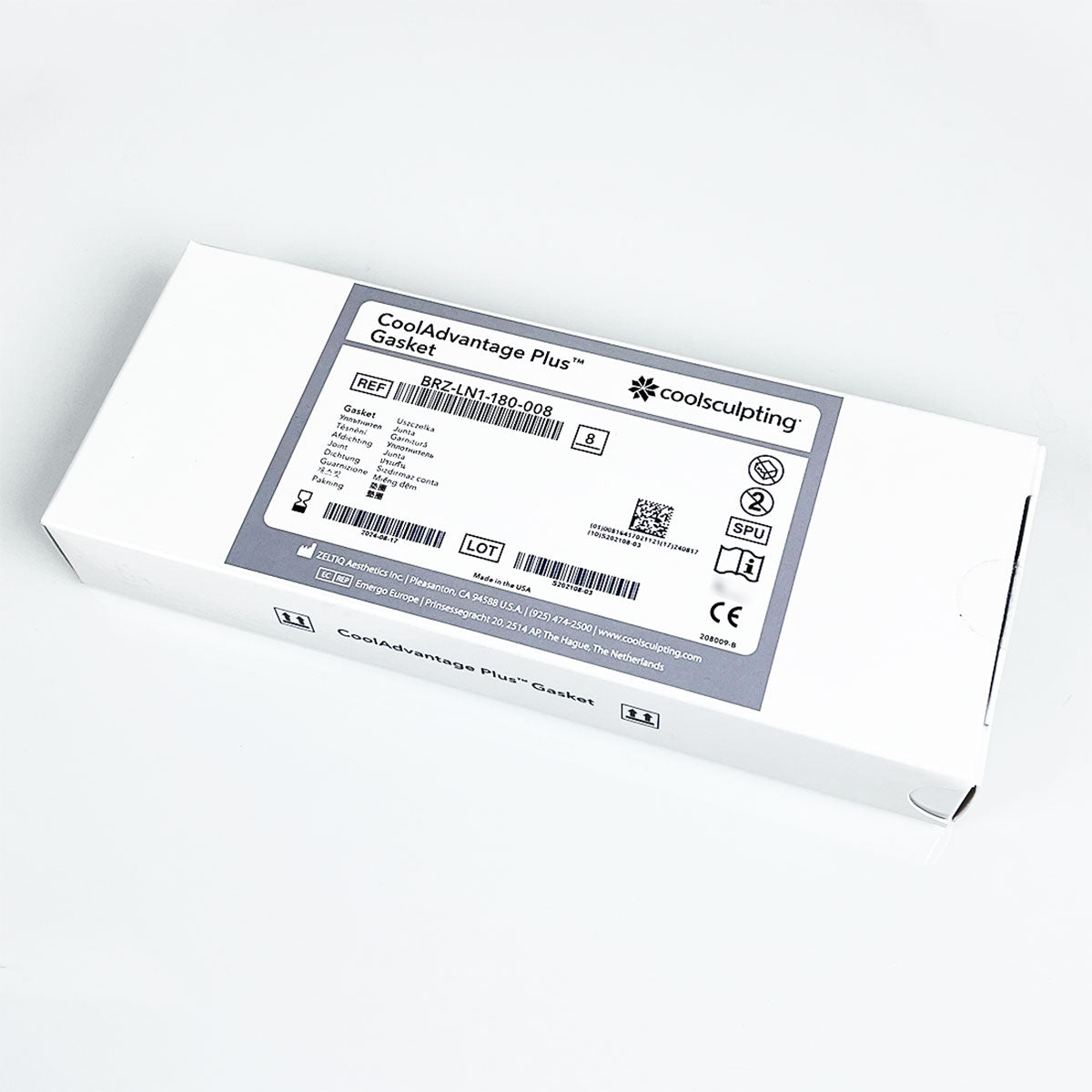 Zeltiq CoolSculpting BRZ-LN1-180-008 CoolAdvantage PLUS Gaskets 8-Pk Exp-08/24