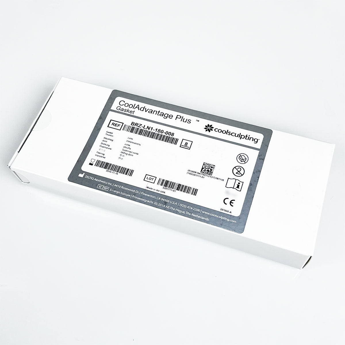Zeltiq CoolSculpting CoolAdvantage Plus Gasket BRZ-LN1-180-008, 5-Pack - Expired