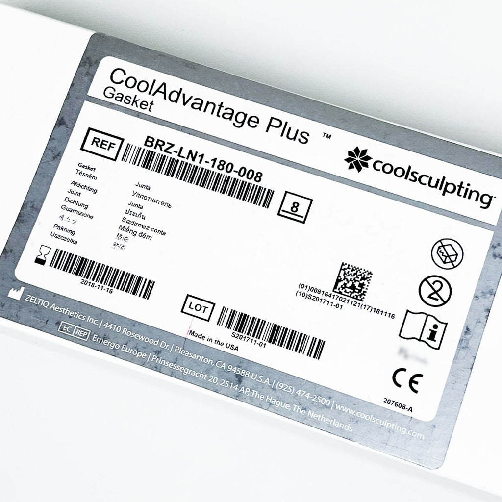 Zeltiq CoolSculpting CoolAdvantage Plus Gasket BRZ-LN1-180-008, 5-Pack - Expired