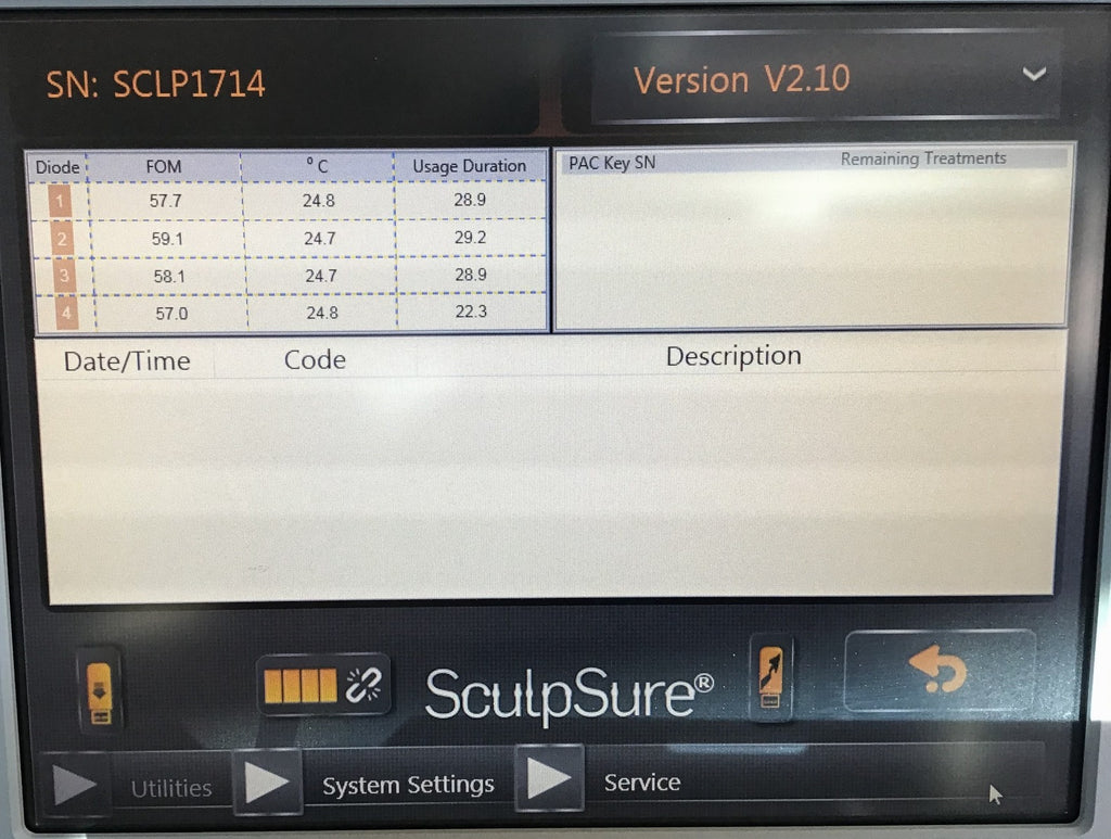 2017 Cynosure SculpSure 1060nm Diode Laser Noninvasive Contour Body Sculpt Systm