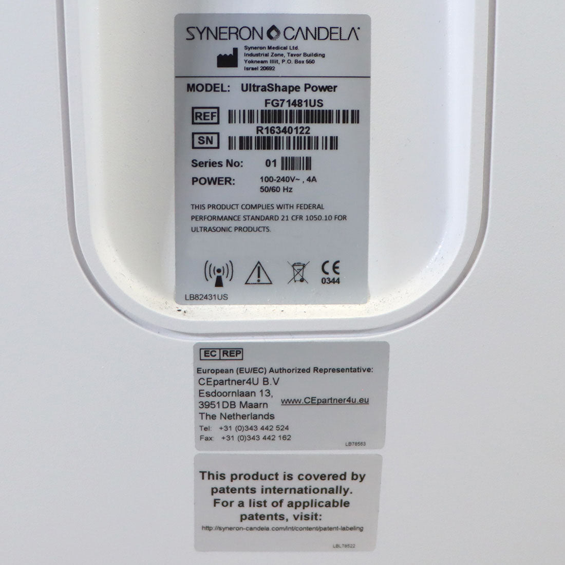 Syneron Candela UltraShape Power Non-Thermal Ultrasound Body Contouring