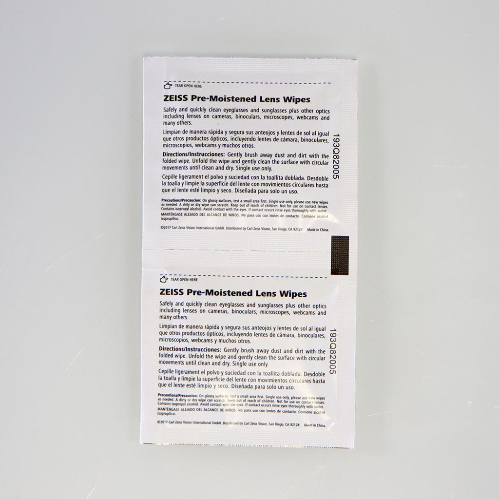 ZEISS Lens Cleaning Wipes Pre-Moistened Eye Glasses Webcams Camera Optics x43Pcs