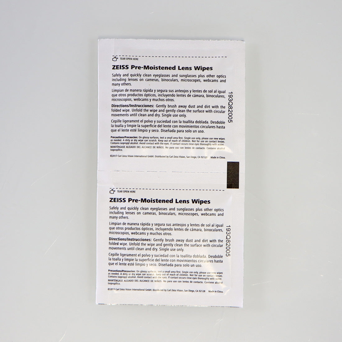ZEISS Lens Cleaning Wipes Pre-Moistened Eye Glasses Webcams Camera Optics x43Pcs