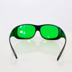 Laser Operator Eyewear Eye Safety Glasses Green Lens 600-700nm OD6+ Black Frame