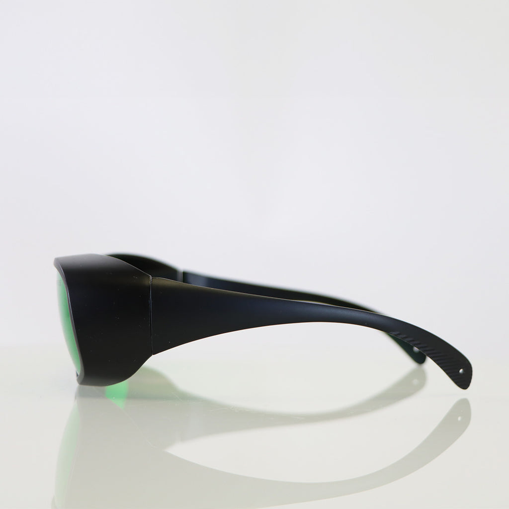 Laser Operator Eyewear Eye Safety Glasses Green Lens 600-700nm OD6+ Black Frame