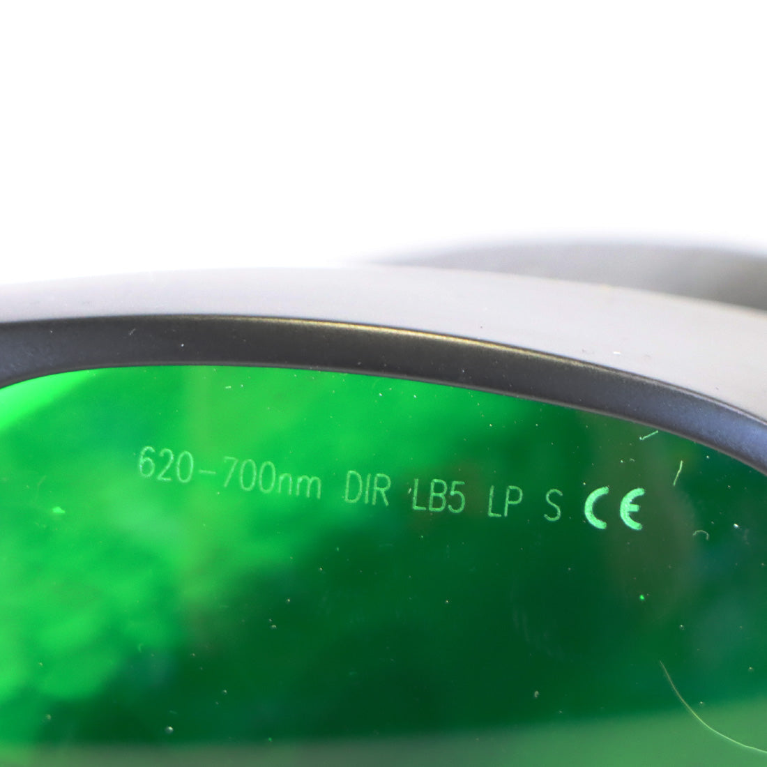 Laser Operator Eyewear Eye Safety Glasses Green Lens 600-700nm OD6+ Black Frame