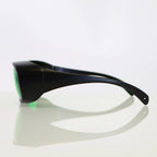 Laser Operator Eyewear Eye Safety Glasses Green Lens 600-700nm OD6+ Black w/Case