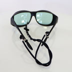 Cocoons Eye Protection Safety Glasses Blue Lens Black Frame C300F Eyewear
