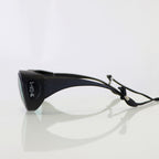 Cocoons Eye Protection Safety Glasses Blue Lens Black Frame C300F Eyewear