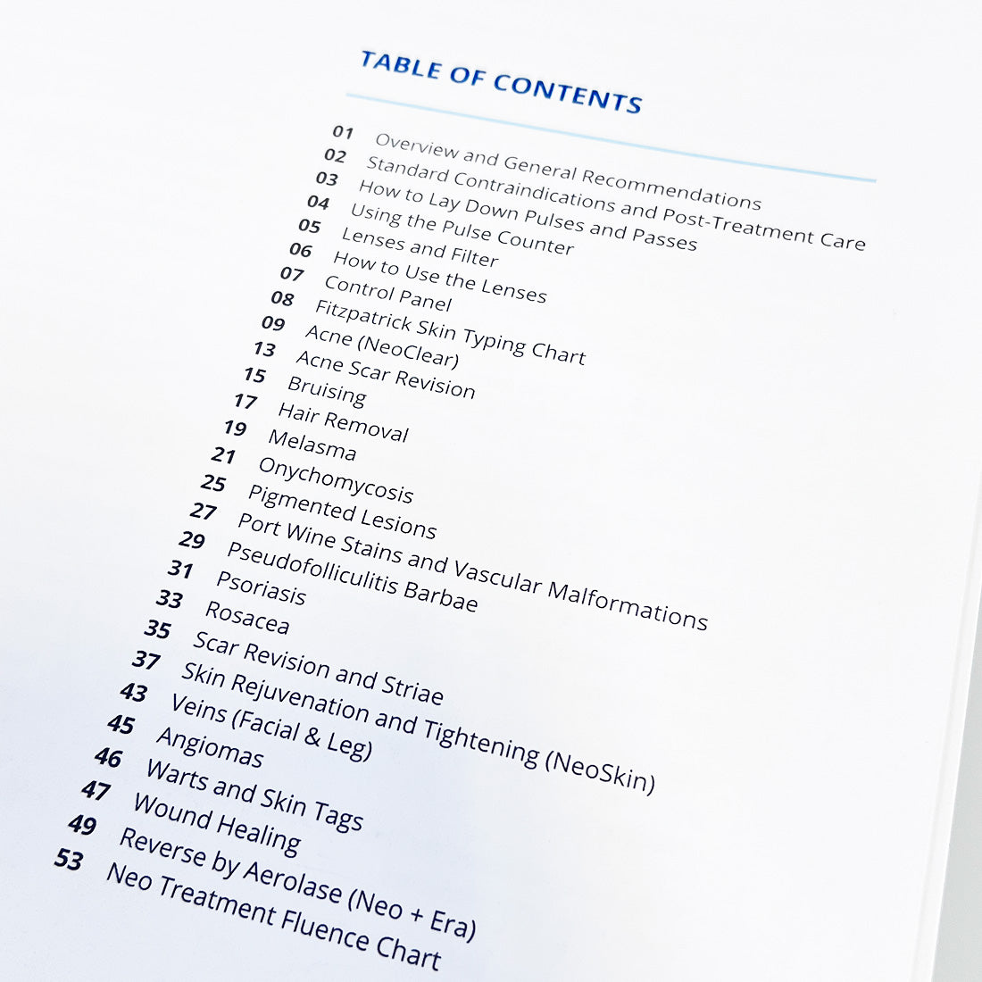 Aerolase neo elite Clinical Protocols Manual Guide Contraindications Treatment