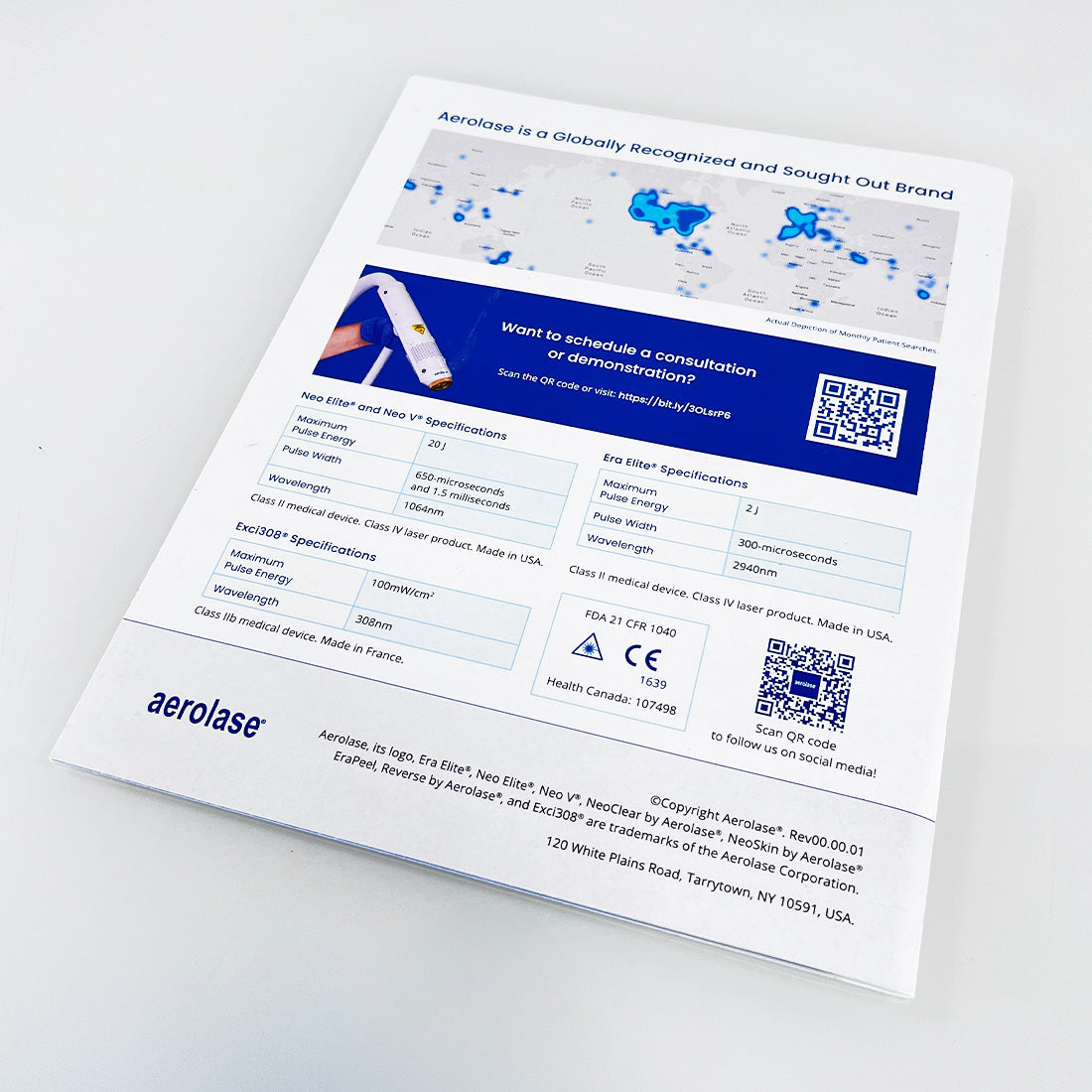 Aerolase Neo Elite Improve Skin Concerns Office Marketing Before After Photos Tri-Fold