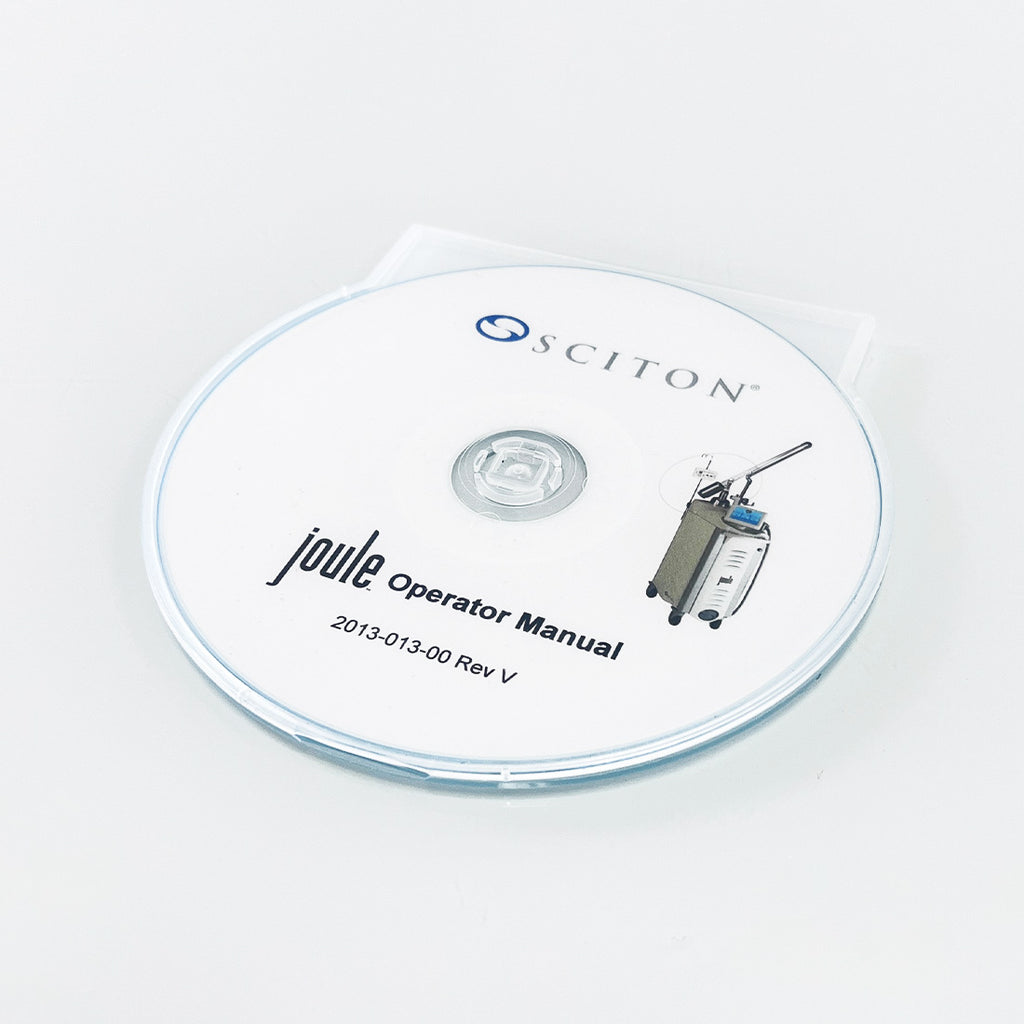 Sciton Joule Laser Operator User Manual Instruction Guide CD Disc 2013-013-00