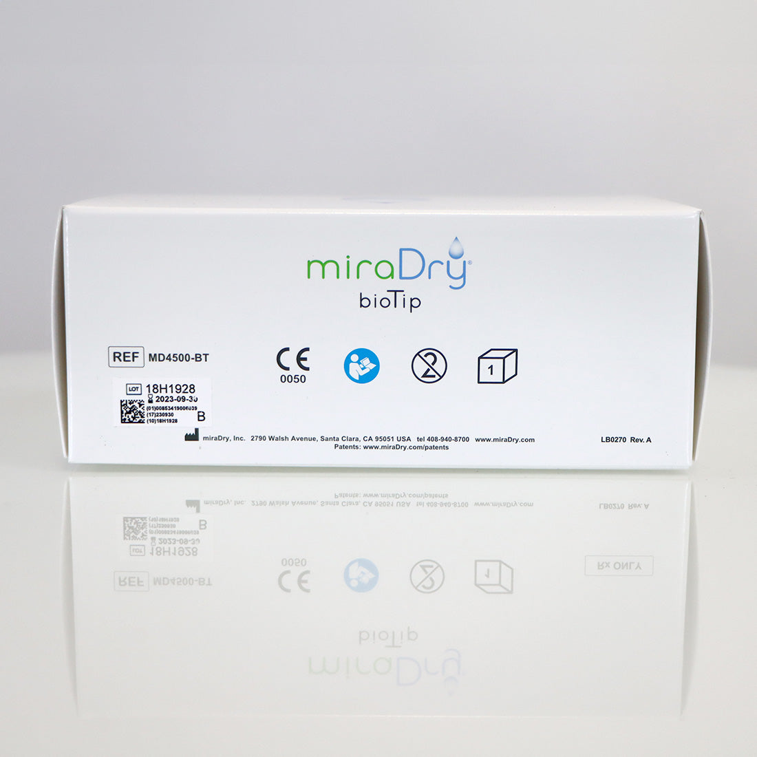 Miramarlabs miraDry bioTip Hyperhidrosis Reduction Bio Tip MD4500-BT EXP 09-2023