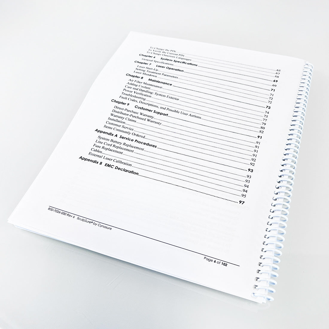 Cynosure SculpSure Diode Laser OPERATOR MANUAL Clinical Reference Guide 102 Pgs