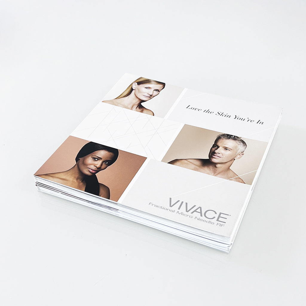 VIVACE Fractional Micro Needle LOVE THE SKIN YOU'RE IN Brochure Pamphlet x17 Pcs