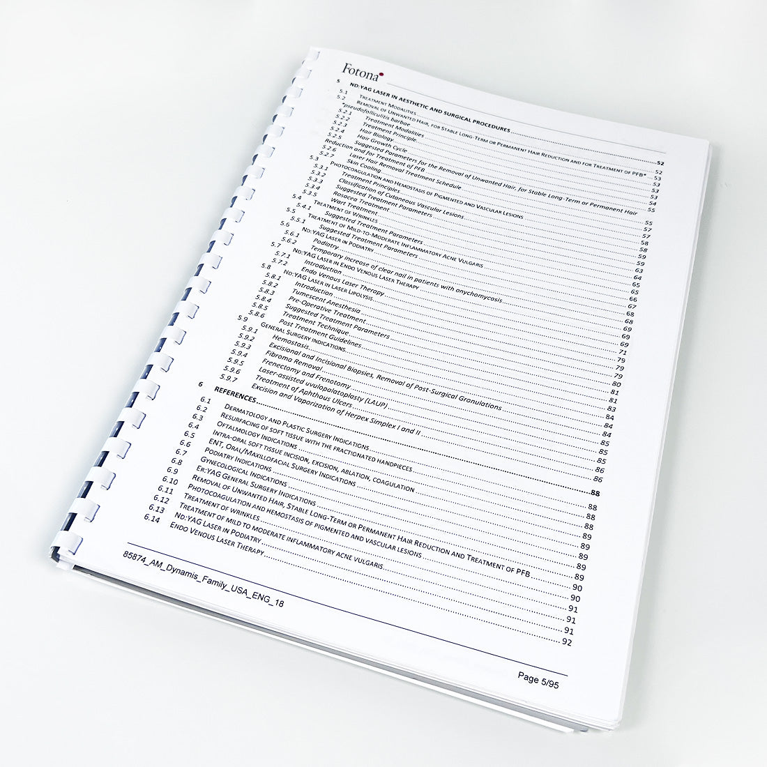 Fotona Dynamis Pro Laser Application Operator Manual Parameter Setting Treatment