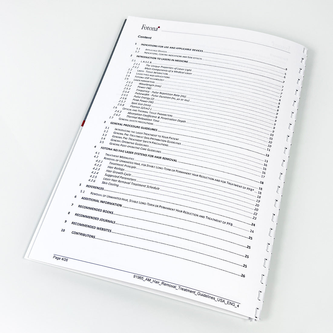 Fotona Nd YAG Laser APPLICATIONS MANUAL XP Max Dynamis SP XP Spectro Focus QX