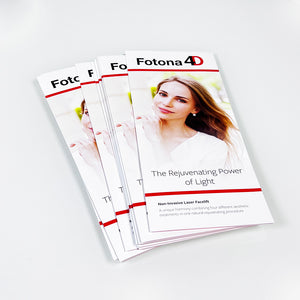 Fotona Fotona4D Laser REJUVENATING Patient Marketing Brochure 4D Pamphlet x17 Pc