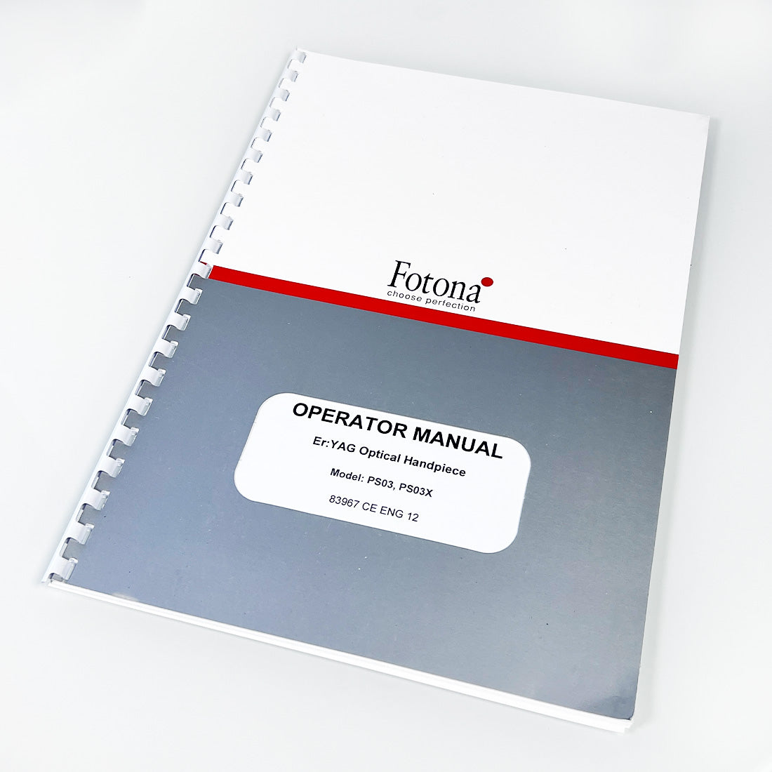 Fotona Er YAG Laser Optical Handpiece PS03 PS03X OPERATOR MANUAL User Guide