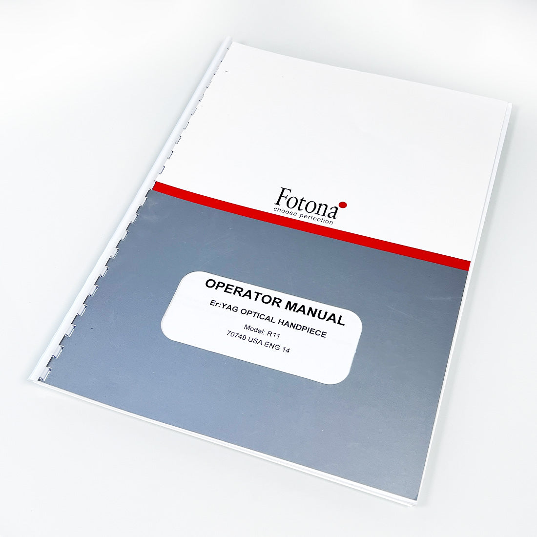 Fotona Er YAG Laser Optical Handpiece R11 OPERATOR MANUAL User Guide Technical