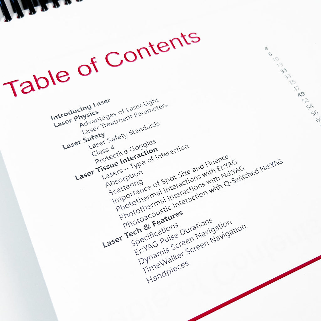 Fotona Laser Aesthetic Training Operator Manual User Guide Treatment Parameters