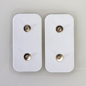 ECG Rectangle Duo Snap Electrode Monitoring Adhesive Backing Medical Use 30-Pack