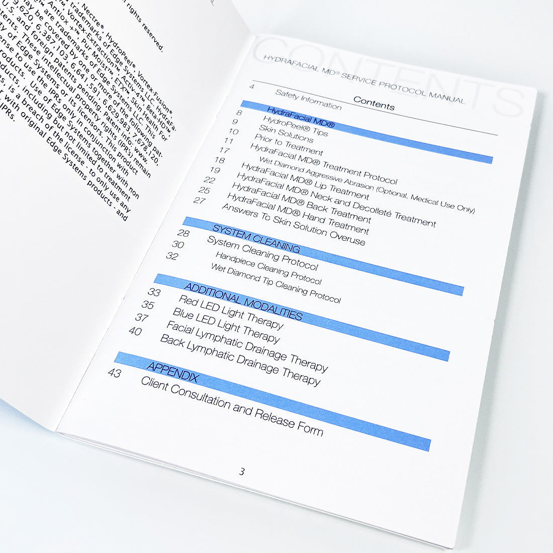 Edge Hydrafacial MD User Service PROTOCOL MANUAL Skin Therapy Treatment Guide