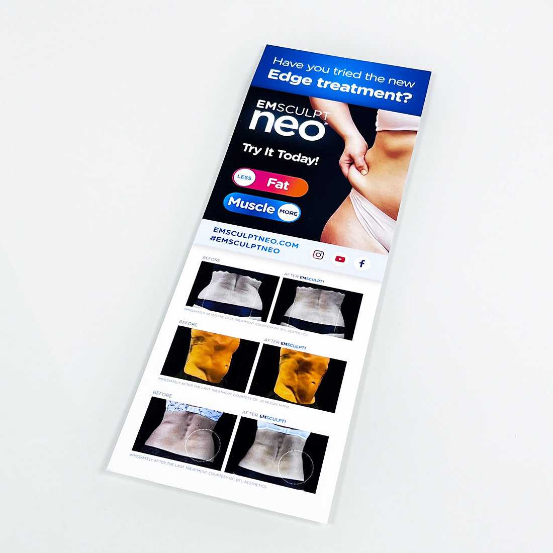 BTL EMSculpt Neo The One in Body Shaping Edge Marketing Pamphlets ENUS104 15-pk