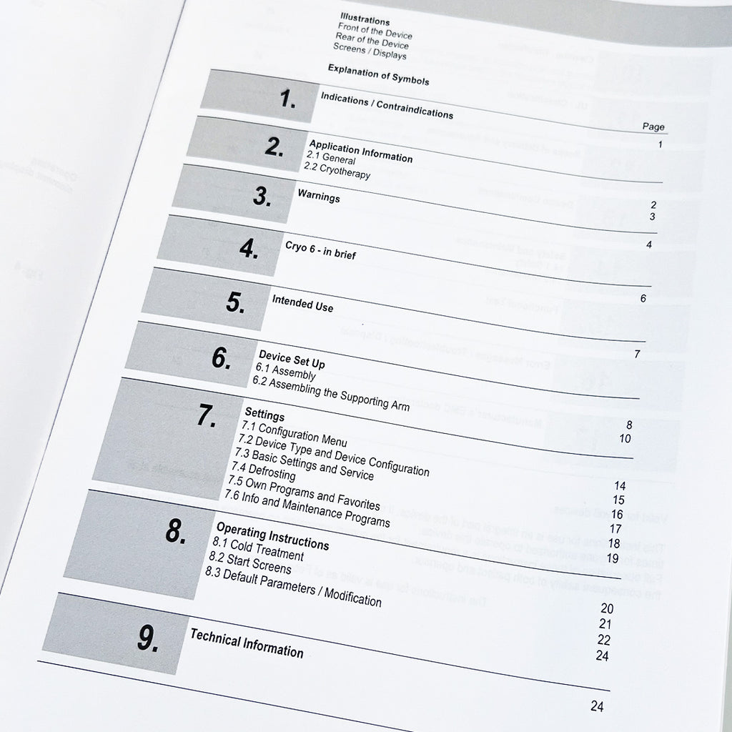 Zimmer Cryo6 Operator Instructions For Use Manual Cryo 6 Operation Chiller Guide