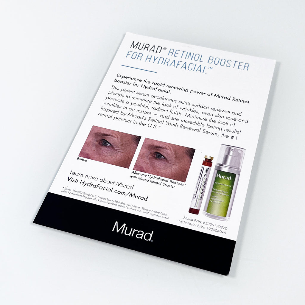 Edge Systems Hydrafacial Murad Office Patient Brochure Retinol Vita-C Booster x2