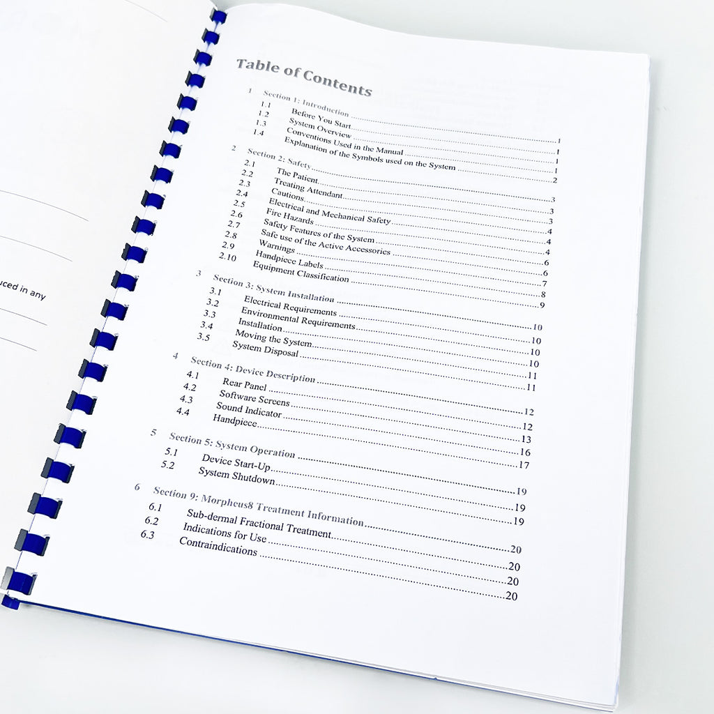 InMode Morpheus8 Applicator Operator Manual User Instruction Guide Treatment