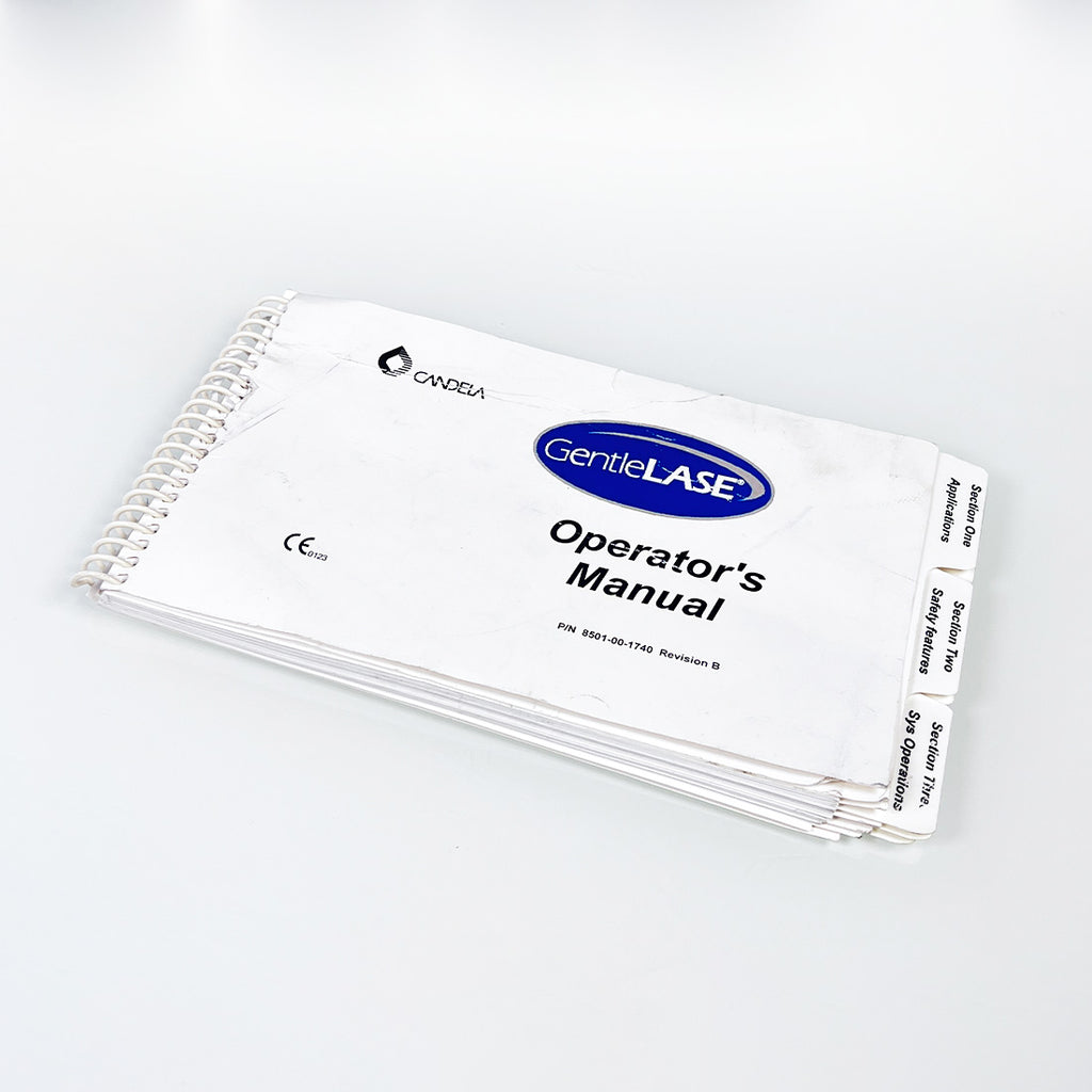 Candela GentleLASE Operator Manual User Operation Guide Calibration 8501-00-1740-11