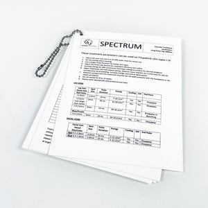 Rohrer Aesthetics Spectrum Treatment Parameter Guide Vascular Erbium IPL Diode