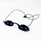 Laser Patient Protective Safety Eye Glasses Black Plastic Goggles Shields