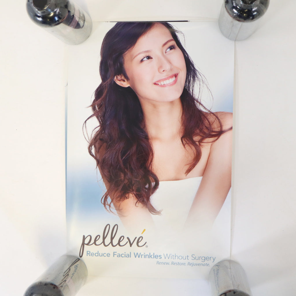 Ellman Pelleve RF Facial Wrinkle Reduction Vinyl Marketing Set of 4 Posters