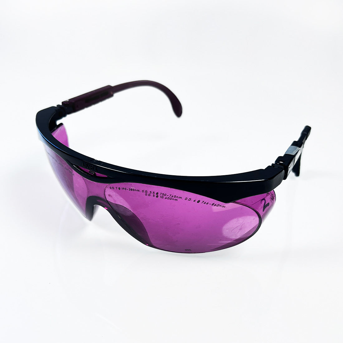 Laser Safety Glasses Eye Protection Purple Filter Frameless 190-380nm 766-860nm