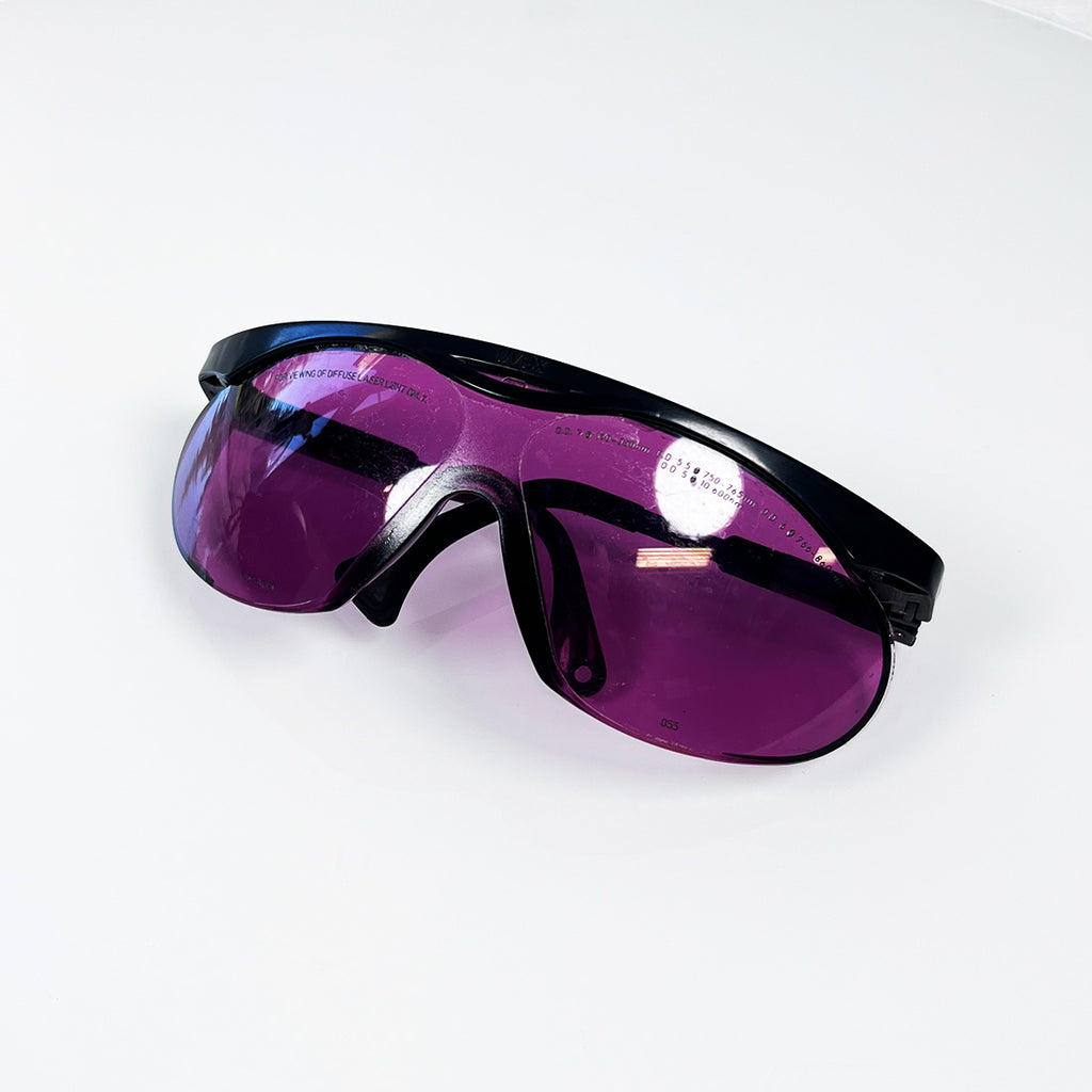 Laser Safety Glasses Eye Protection Purple Filter Frameless 190-380nm 766-860nm
