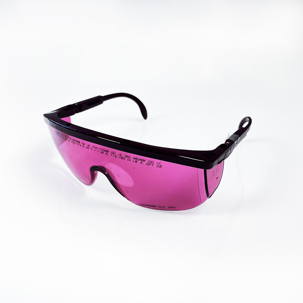 DiOptika Laser Safety Glasses Eye Protection Purple Filter Frameless 755nm