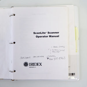 Iridex ScanLite Scanner and DioLite 532 Operator Manual Set 40603-EN / 40140