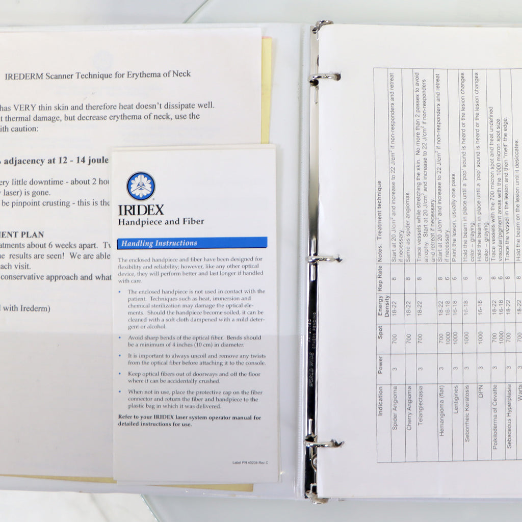 Iridex ScanLite Scanner and DioLite 532 Operator Manual Set 40603-EN / 40140
