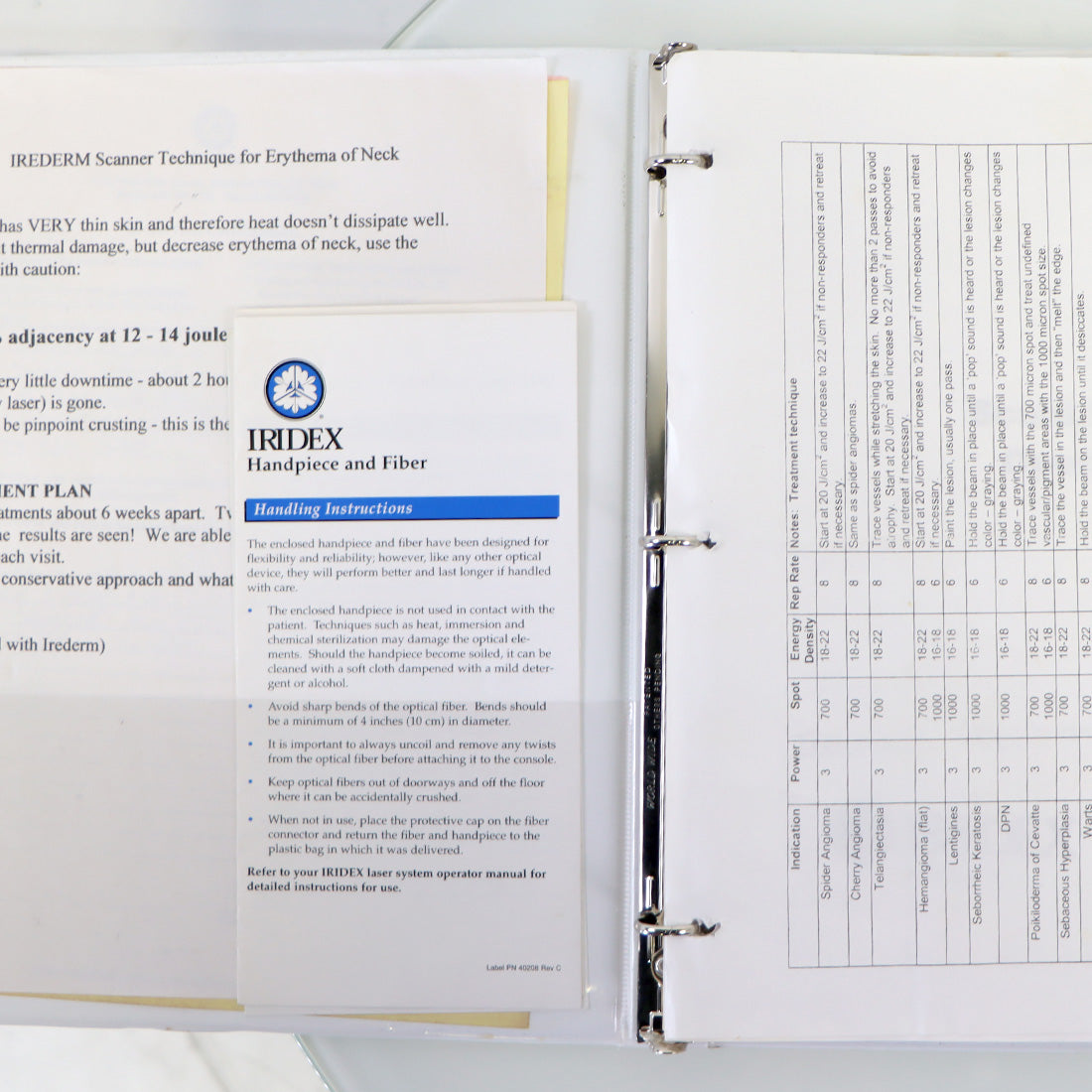 Iridex ScanLite Scanner and DioLite 532 Operator Manual Set 40603-EN / 40140