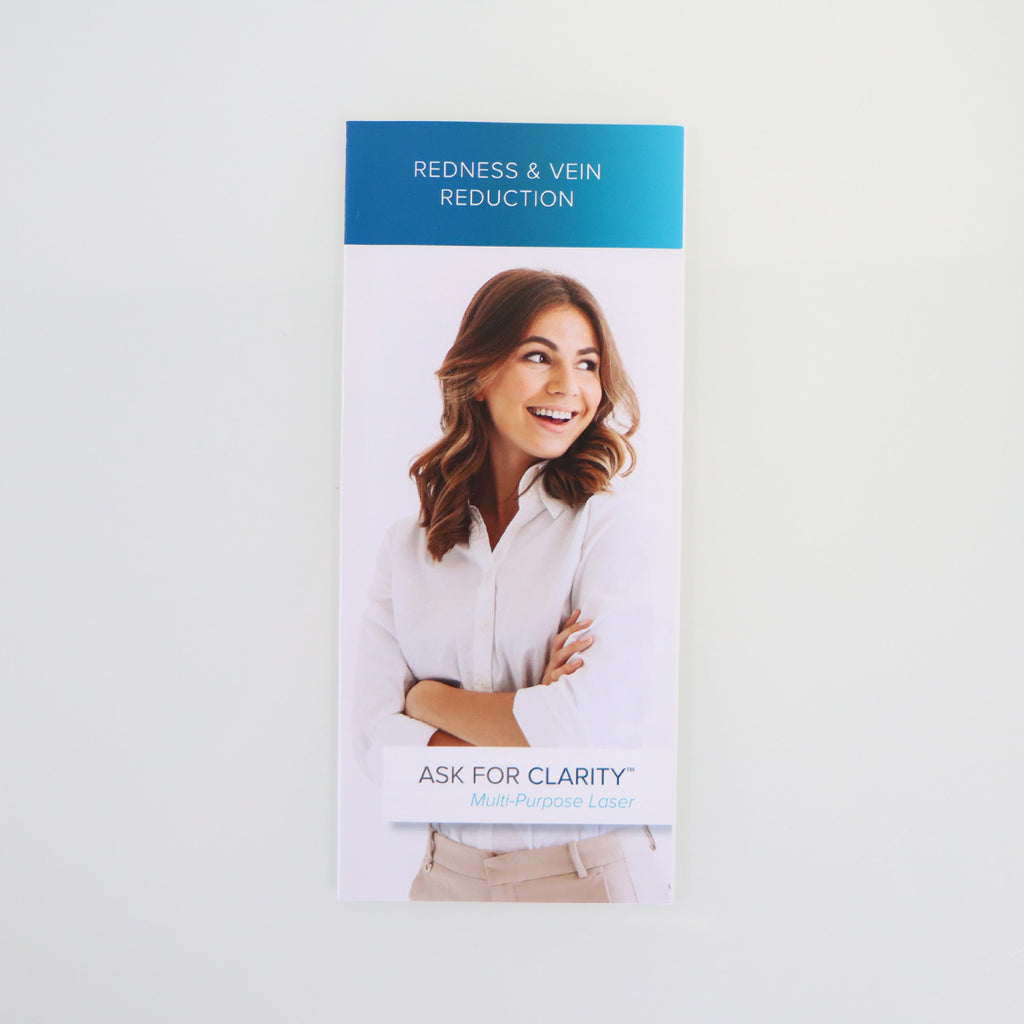Lutronic Ask For Clarity Redness & Vein Reduction Brochure RVR_BRF Pamphlet 10pk