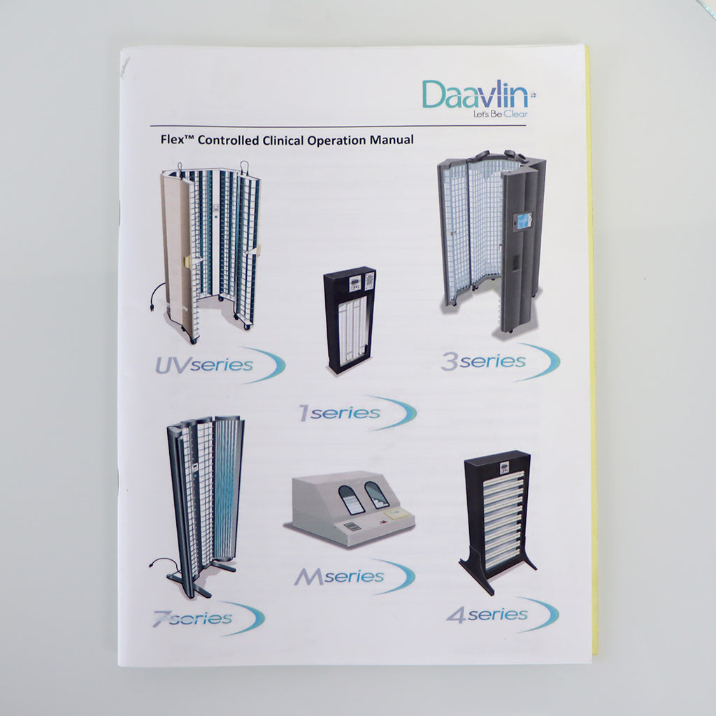 Daavlin Flex Controlled Phototherapy Unit Operation Manual M UV MANU0028 Rev-30