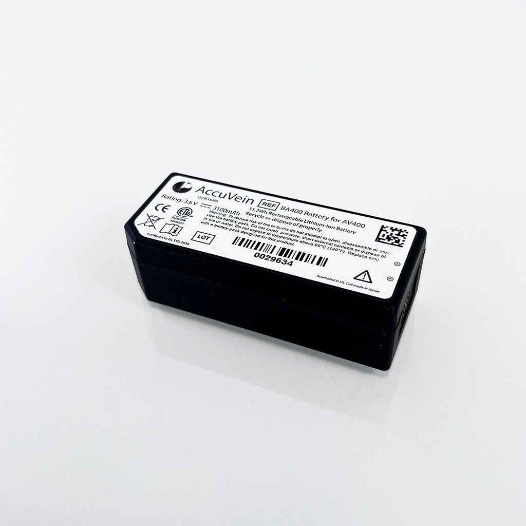AccuVein BA400 AV400 Lithium Ion Battery Rechargeable Vein Finder 3.6V