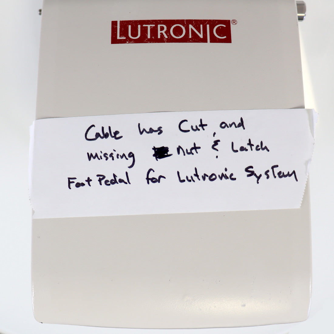 Lutronic Advantage Infini RF Footswitch Pedal Foot Switch 3-Pin 971-SWN0210 PART
