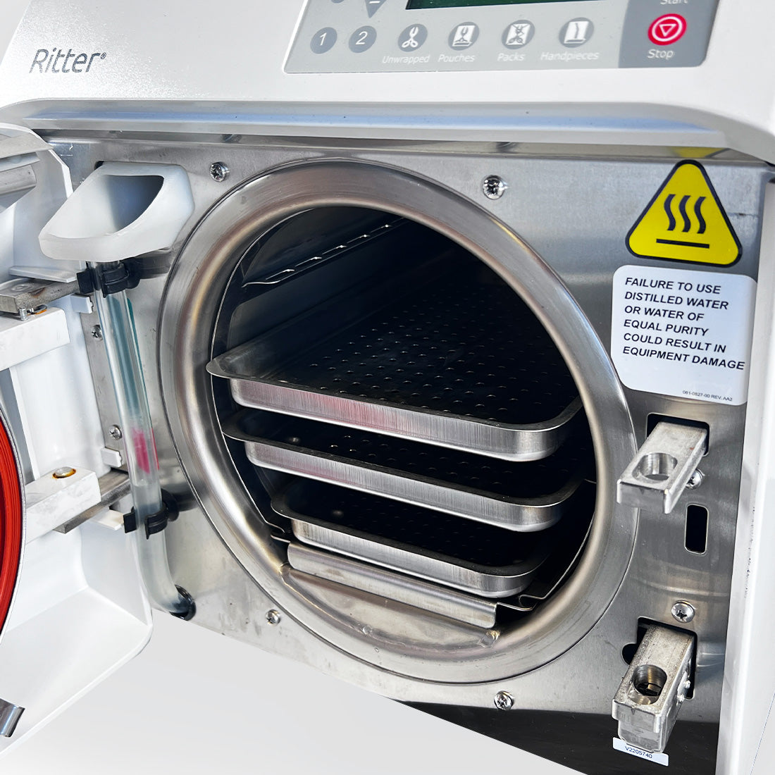 MidMark M9D-042 Ritter M9D Steam Sterilizer AutoClave Tabletop System 114 Cycles