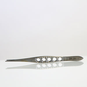 Miltex 6-28XL Dressing Forceps 5.5in Length Serrated Tips Tweezers Fenestrated