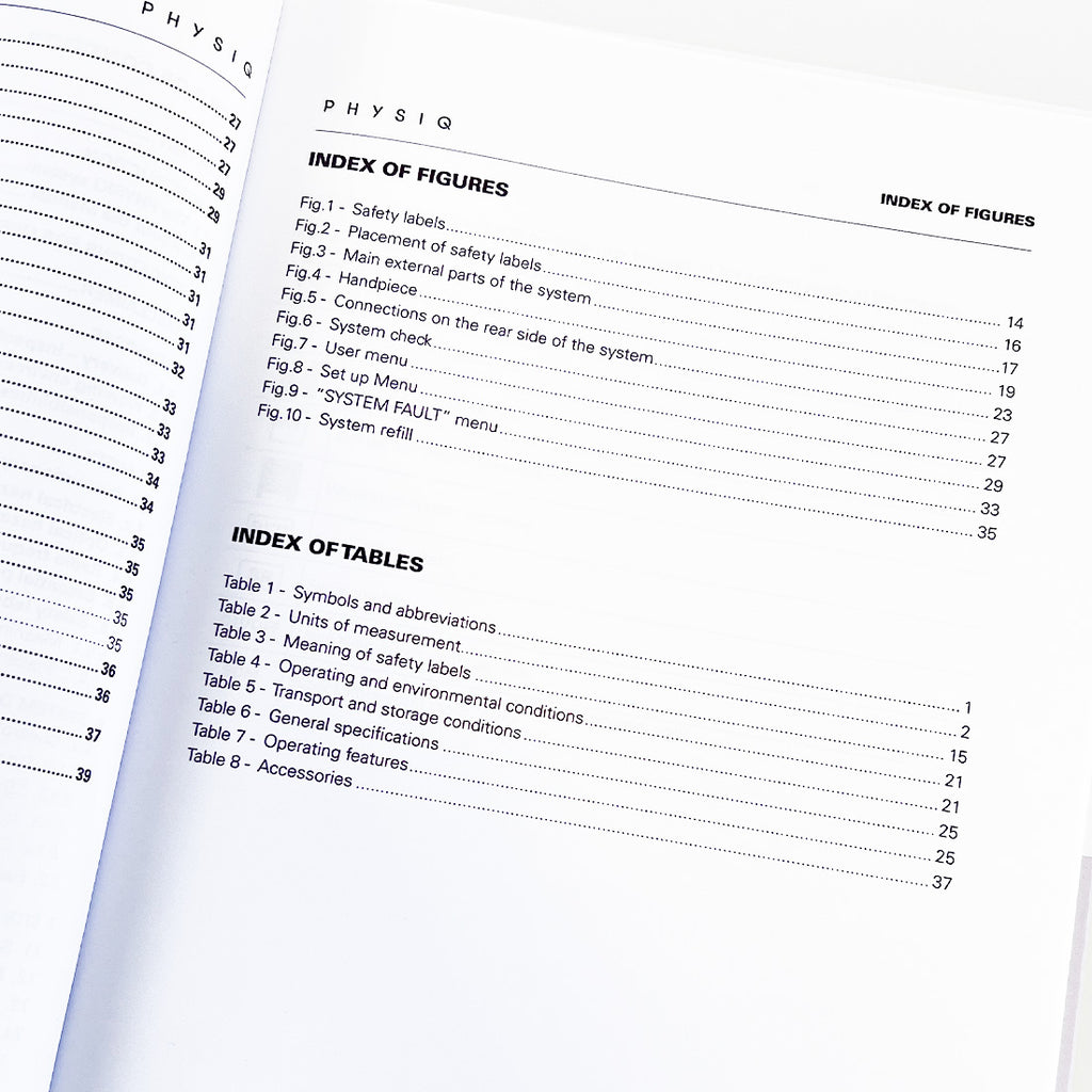 DEKA Cartessa PHYSIQ Innate Ability User Manual Guide Book Operation Book Nice